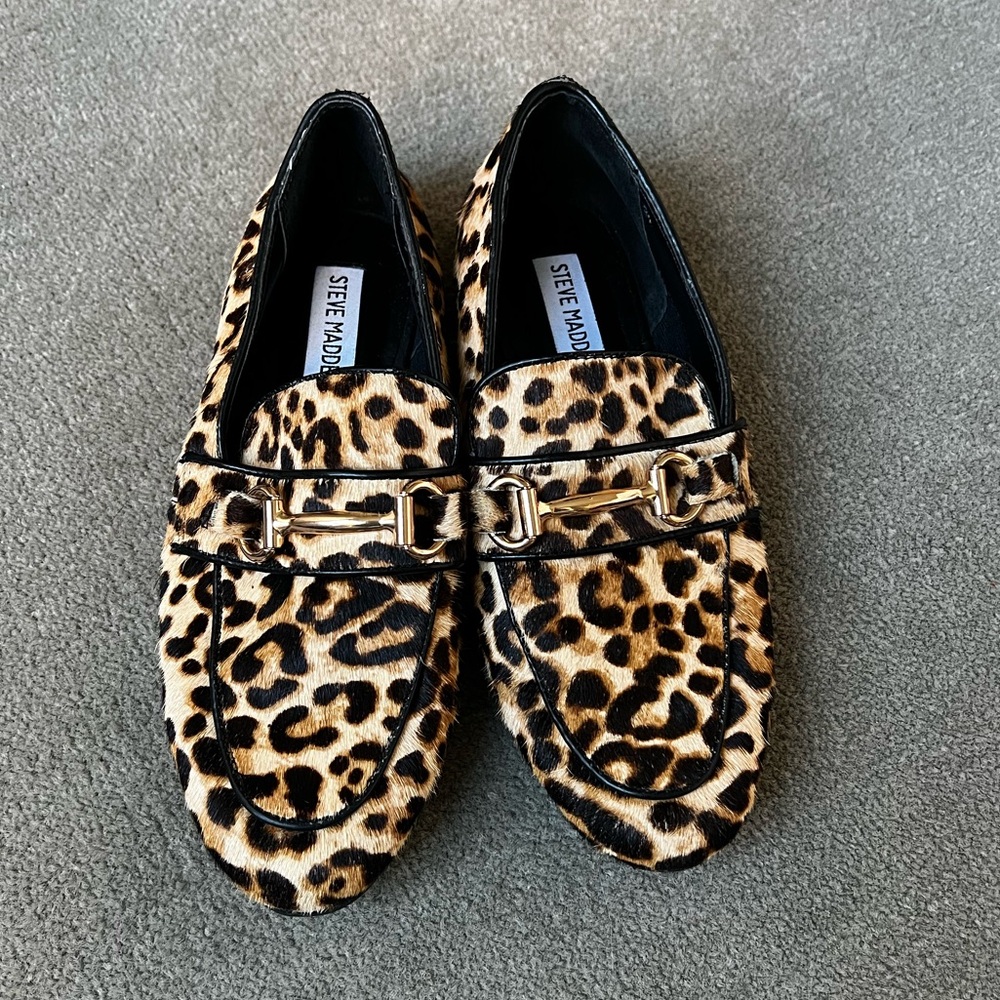 Steve Madden Kerry Leopard Loafers - 6M